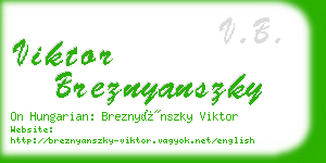 viktor breznyanszky business card